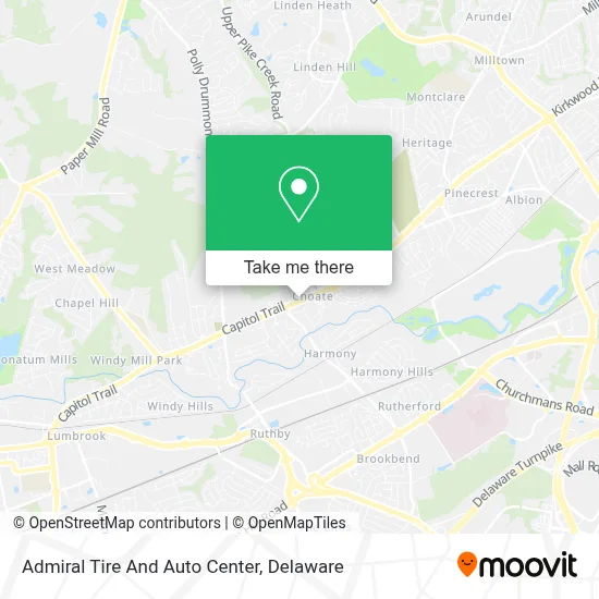 Admiral Tire And Auto Center map