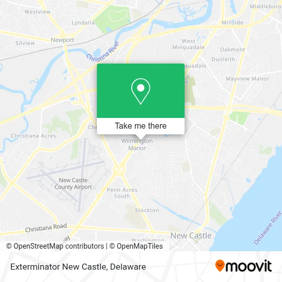 Exterminator New Castle map