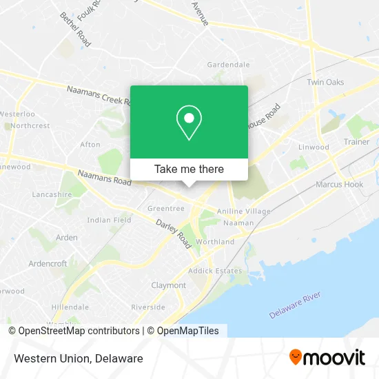 Western Union map