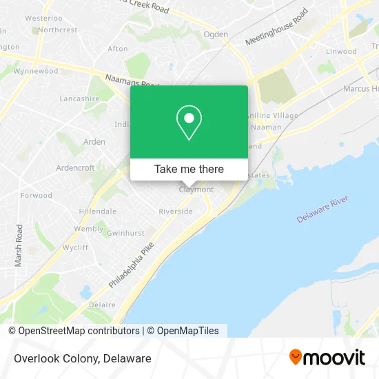 Overlook Colony map