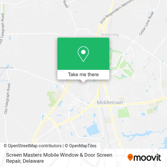Screen Masters Mobile Window & Door Screen Repair map