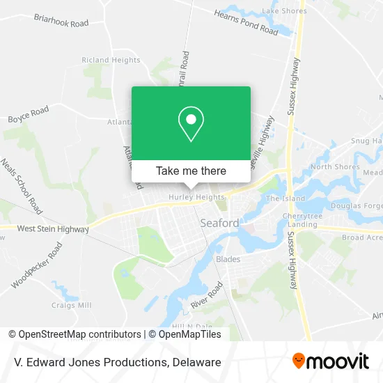 V. Edward Jones Productions map