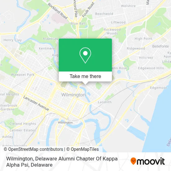 Wilmington, Delaware Alumni Chapter Of Kappa Alpha Psi map