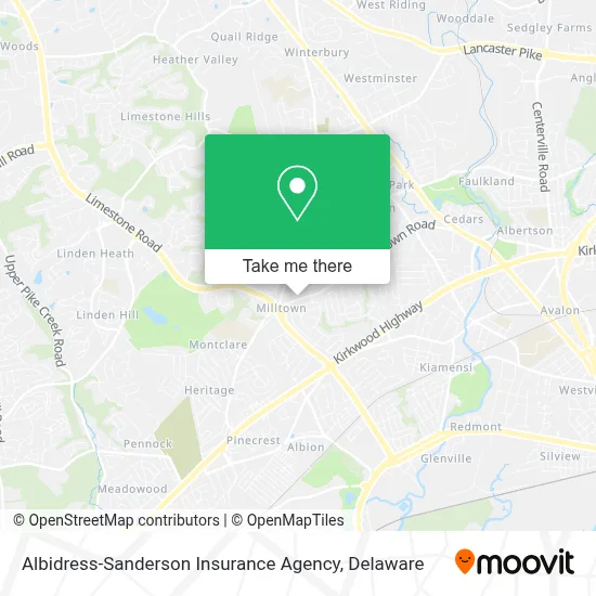 Albidress-Sanderson Insurance Agency map