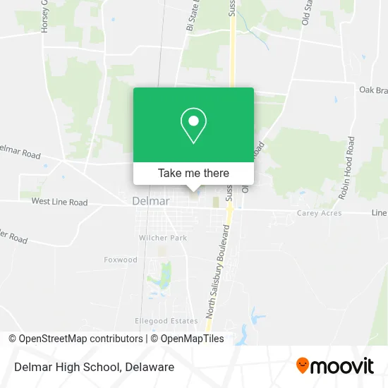 Delmar High School map
