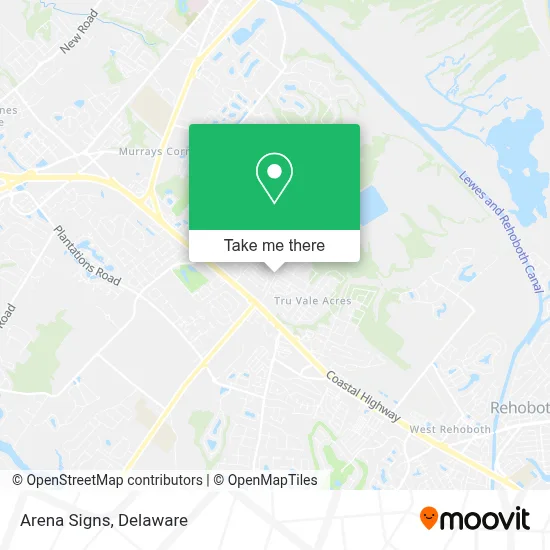 Arena Signs map