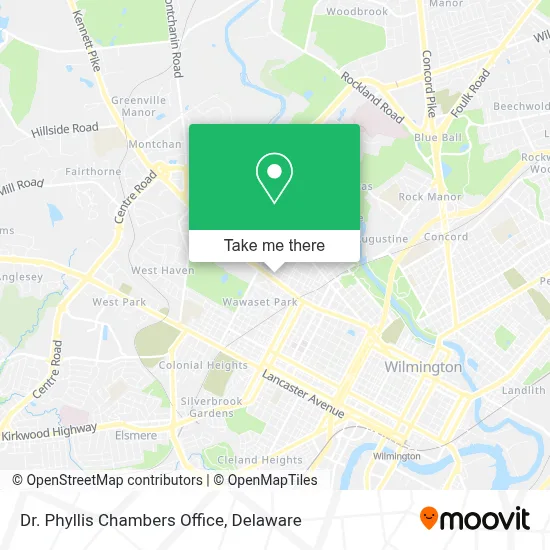 Dr. Phyllis Chambers Office map