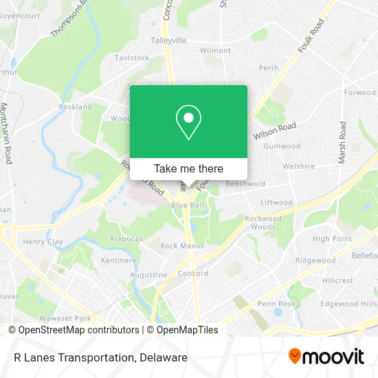R Lanes Transportation map