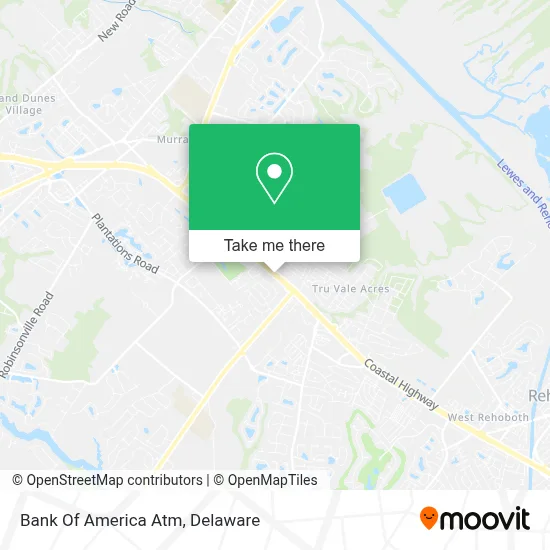 Bank Of America Atm map
