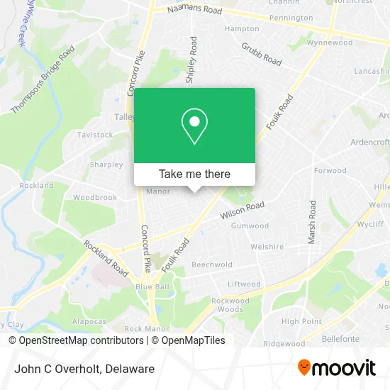 John C Overholt map