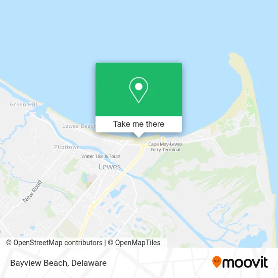 Bayview Beach map