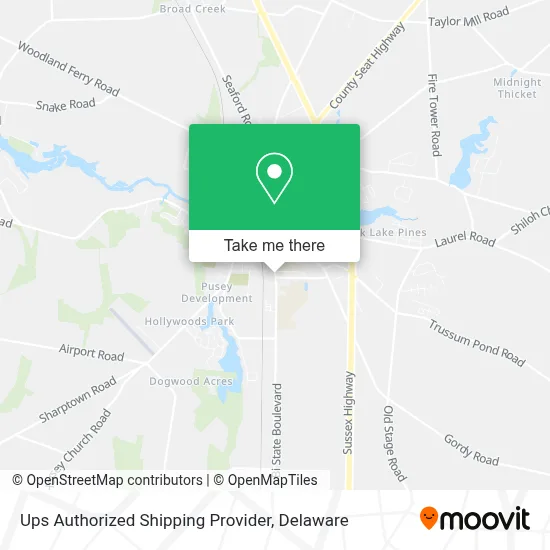 Ups Authorized Shipping Provider map