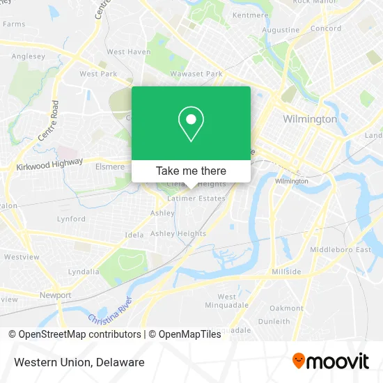 Western Union map