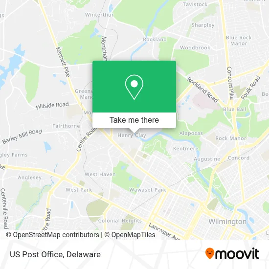 Us Post Office map