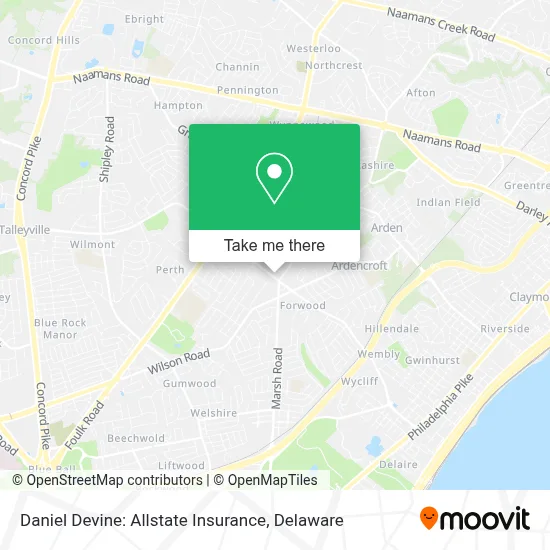 Daniel Devine: Allstate Insurance map