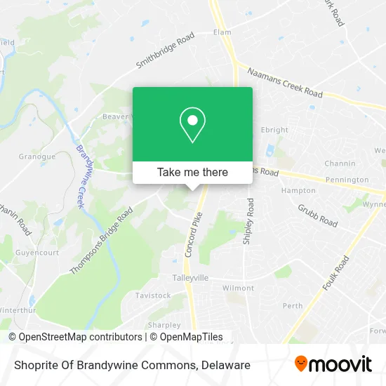 Shoprite Of Brandywine Commons map