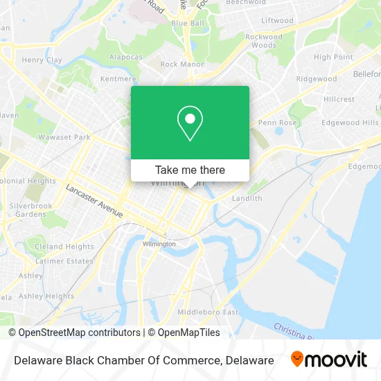 Delaware Black Chamber Of Commerce map