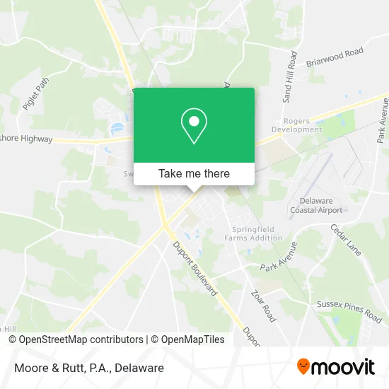 Moore & Rutt, P.A. map