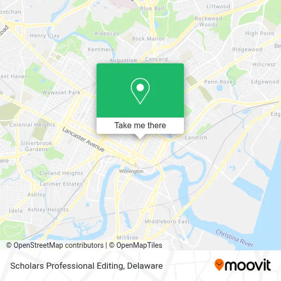 Scholars Professional Editing map