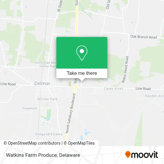 Watkins Farm Produce map