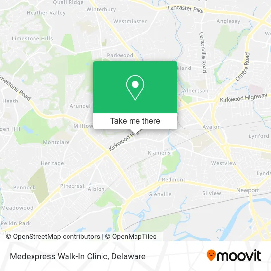 Medexpress Walk-In Clinic map
