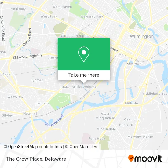 The Grow Place map