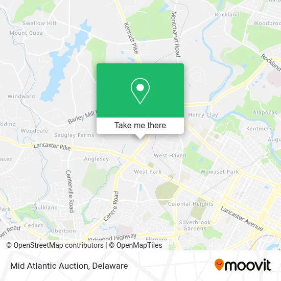 Mid Atlantic Auction map
