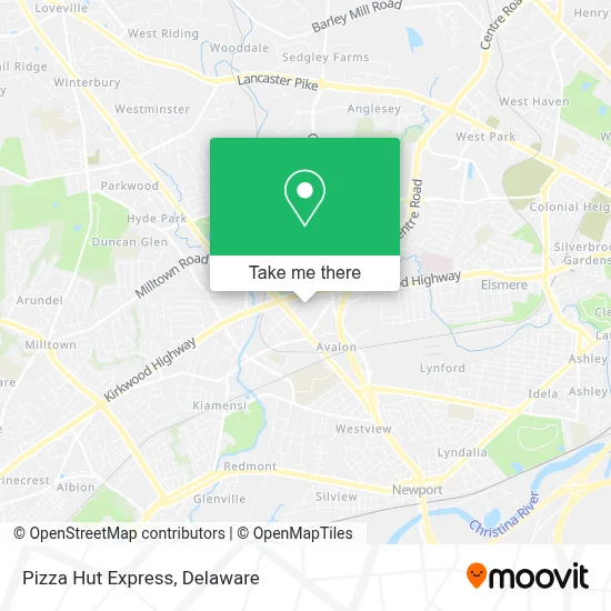 Pizza Hut Express map