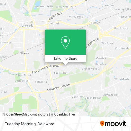 Tuesday Morning map