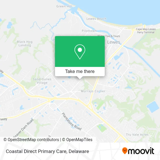 Coastal Direct Primary Care map
