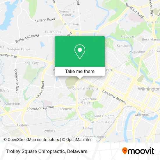 Trolley Square Chiropractic map