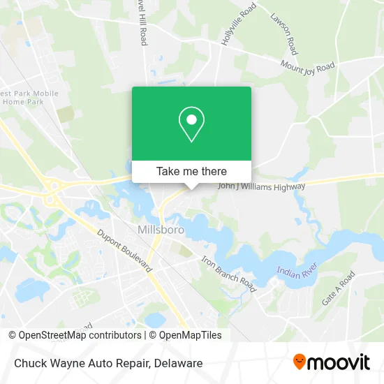 Chuck Wayne Auto Repair map