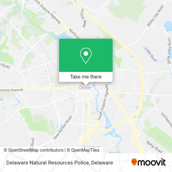 Delaware Natural Resources Police map