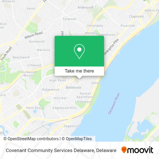 Covenant Community Services Delaware map