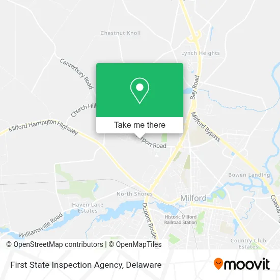 First State Inspection Agency map