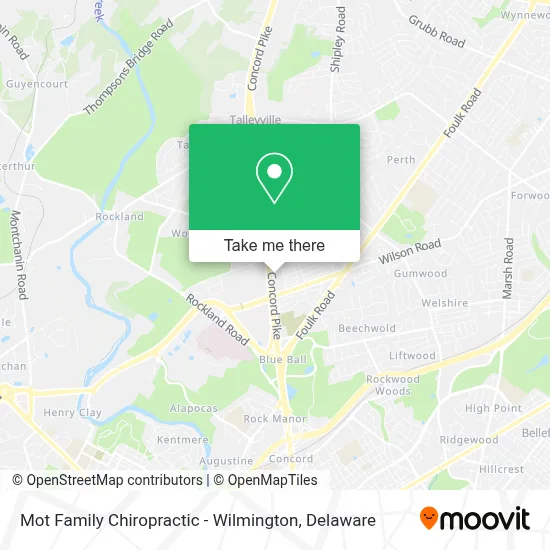 Mot Family Chiropractic - Wilmington map