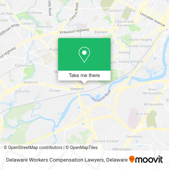Delaware Workers Compensation Lawyers map