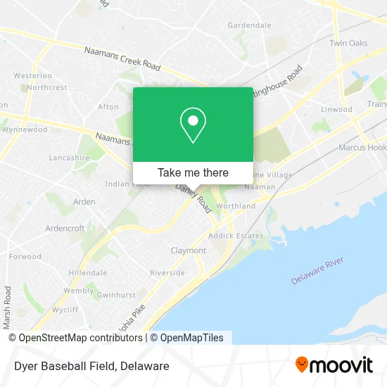 Dyer Baseball Field map