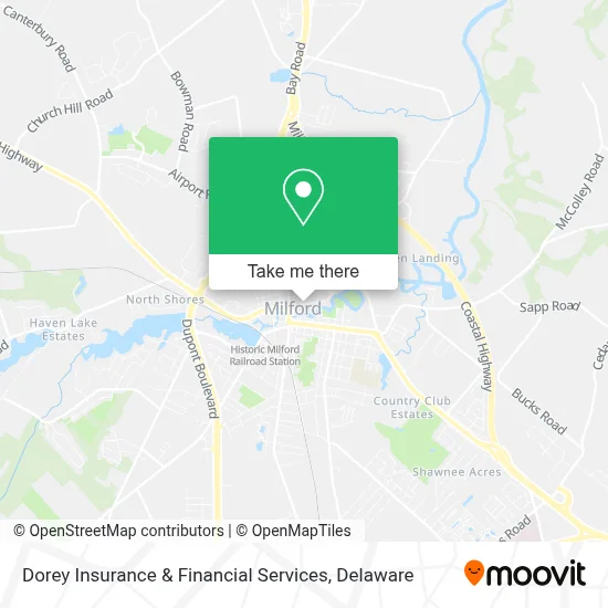 Dorey Insurance & Financial Services map