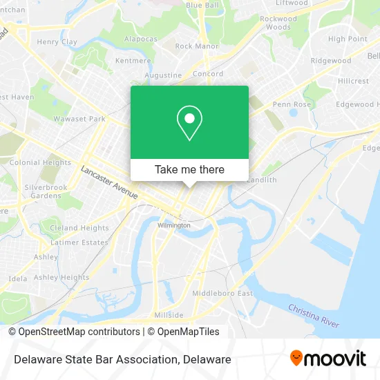 Delaware State Bar Association map