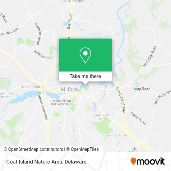 Goat Island Nature Area map