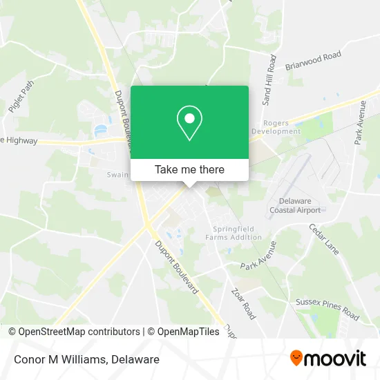 Conor M Williams map