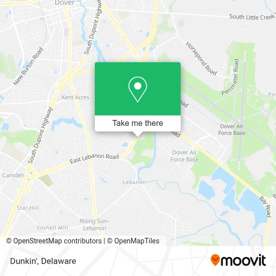 Dunkin' map