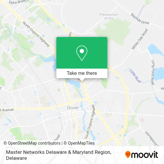 Master Networks Delaware & Maryland Region map