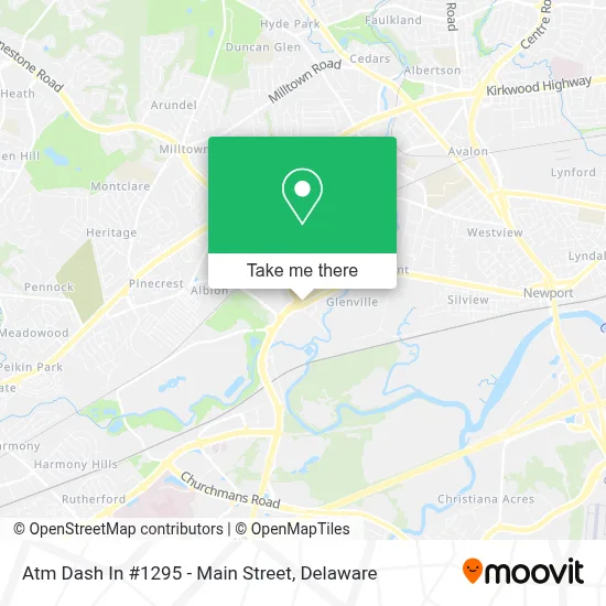 Atm Dash In #1295 - Main Street map