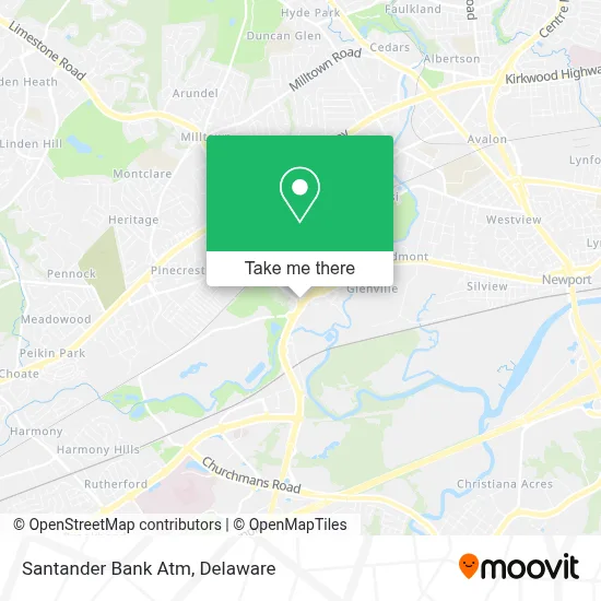 Santander Bank Atm map