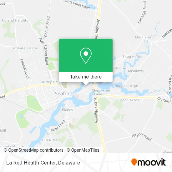 La Red Health Center map