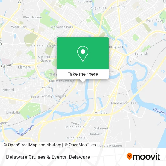 Delaware Cruises & Events map
