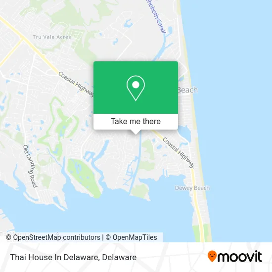 Thai House In Delaware map