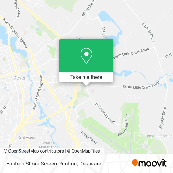 Eastern Shore Screen Printing map